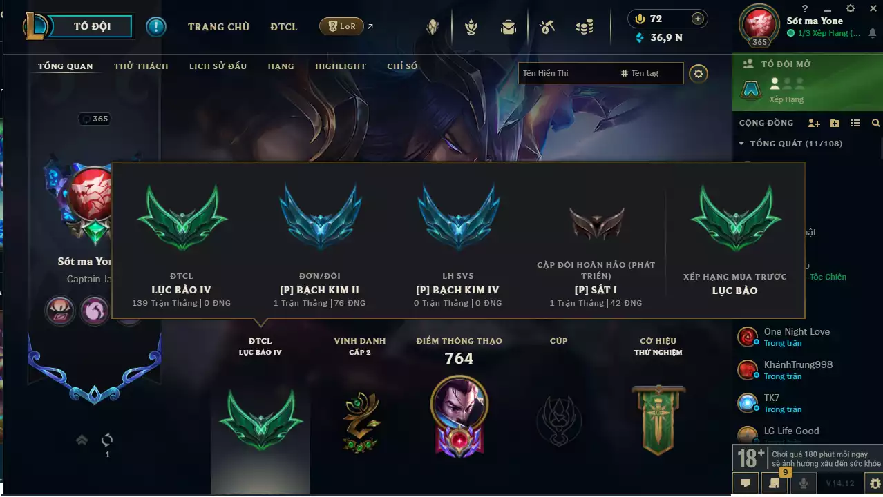 Ảnh Morgana Tím + Yasuo Tím + 465 Skin 5vs5