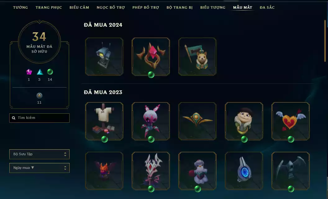 Ảnh (1 Hàng Hiệu ) 1 Cúp + 12 Cờ Hiệu Acc Skin Đẹp + TFT Nhiều Pet Gwen Irelia Tí Nị Thường + Chưởng Lực Tím Xoẹt Xoẹt Hàng Hiệu