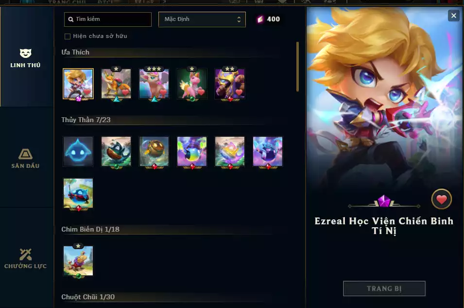 Ảnh Main Quốc Dân Nhiều Skin Đẹp + TFT Ezreal Học Viện Chiến Binh + Chưởng Lực