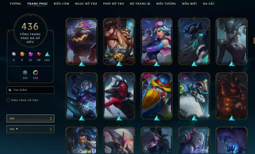 Ảnh ( 8 Hàng Hiệu ) - Riven 700k TT - FULL Bộ Skin Loạn Thế Thần Binh + Khung - 198 Đa Sắc - TFT Gwen + Tristana Tí nị Thường + Nhiều Pet 3 sao