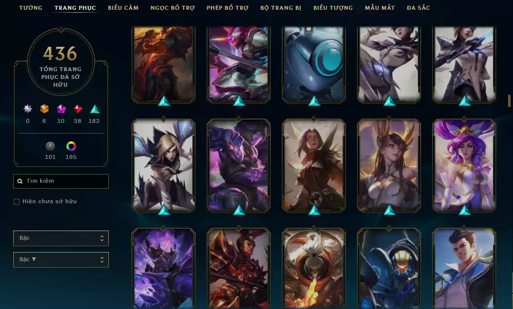 Ảnh ( 8 Hàng Hiệu ) - Riven 700k TT - FULL Bộ Skin Loạn Thế Thần Binh + Khung - 198 Đa Sắc - TFT Gwen + Tristana Tí nị Thường + Nhiều Pet 3 sao