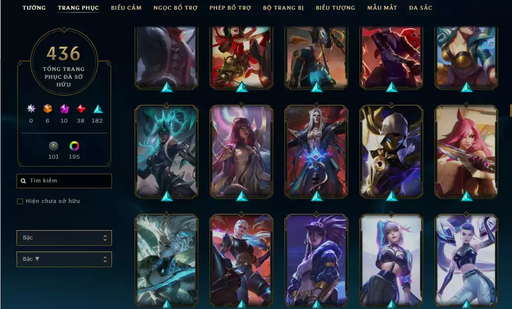 Ảnh ( 8 Hàng Hiệu ) - Riven 700k TT - FULL Bộ Skin Loạn Thế Thần Binh + Khung - 198 Đa Sắc - TFT Gwen + Tristana Tí nị Thường + Nhiều Pet 3 sao