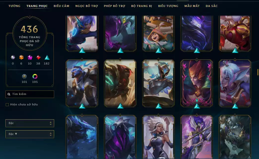 Ảnh ( 8 Hàng Hiệu ) - Riven 700k TT - FULL Bộ Skin Loạn Thế Thần Binh + Khung - 198 Đa Sắc - TFT Gwen + Tristana Tí nị Thường + Nhiều Pet 3 sao