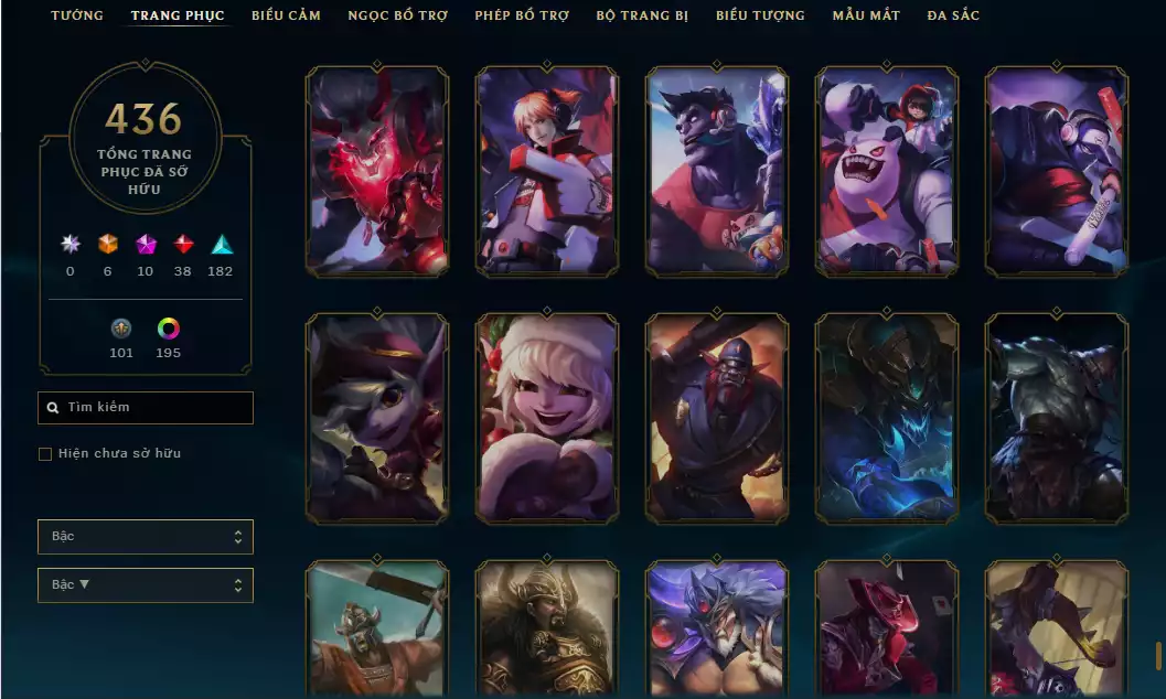 Ảnh ( 8 Hàng Hiệu ) - Riven 700k TT - FULL Bộ Skin Loạn Thế Thần Binh + Khung - 198 Đa Sắc - TFT Gwen + Tristana Tí nị Thường + Nhiều Pet 3 sao