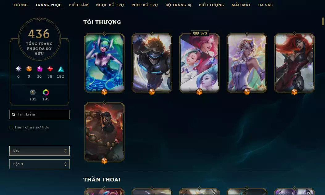 Ảnh ( 8 Hàng Hiệu ) - Riven 700k TT - FULL Bộ Skin Loạn Thế Thần Binh + Khung - 198 Đa Sắc - TFT Gwen + Tristana Tí nị Thường + Nhiều Pet 3 sao