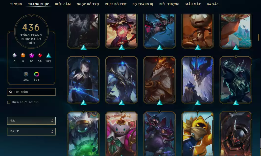 Ảnh ( 8 Hàng Hiệu ) - Riven 700k TT - FULL Bộ Skin Loạn Thế Thần Binh + Khung - 198 Đa Sắc - TFT Gwen + Tristana Tí nị Thường + Nhiều Pet 3 sao