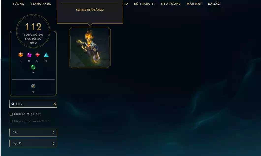 Ảnh Main Thresh 500k Thông Thạo - 112 Đa Sắc - 39 Mẫu Mắt - Nhiều Skin Đẹp