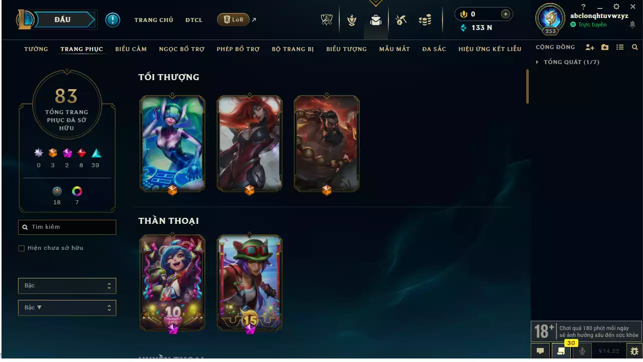 Ảnh Main ADC Nhiều Skin ADC + TFT Morgana Tí Nị Thường