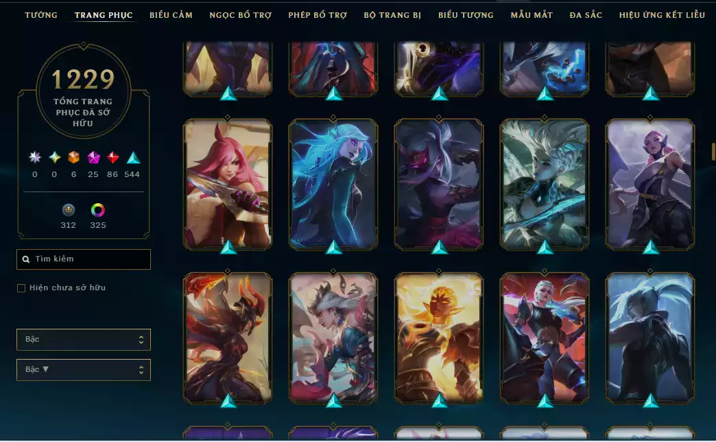 Ảnh Acc Vip Main Thresh 800k Thông Thạo - 19 Hàng Hiệu - Nhiều Skin Đẹp + Khung - 5 Biểu Cảm Cao Thủ - 335 Đa Sắc - TFT Nhiều