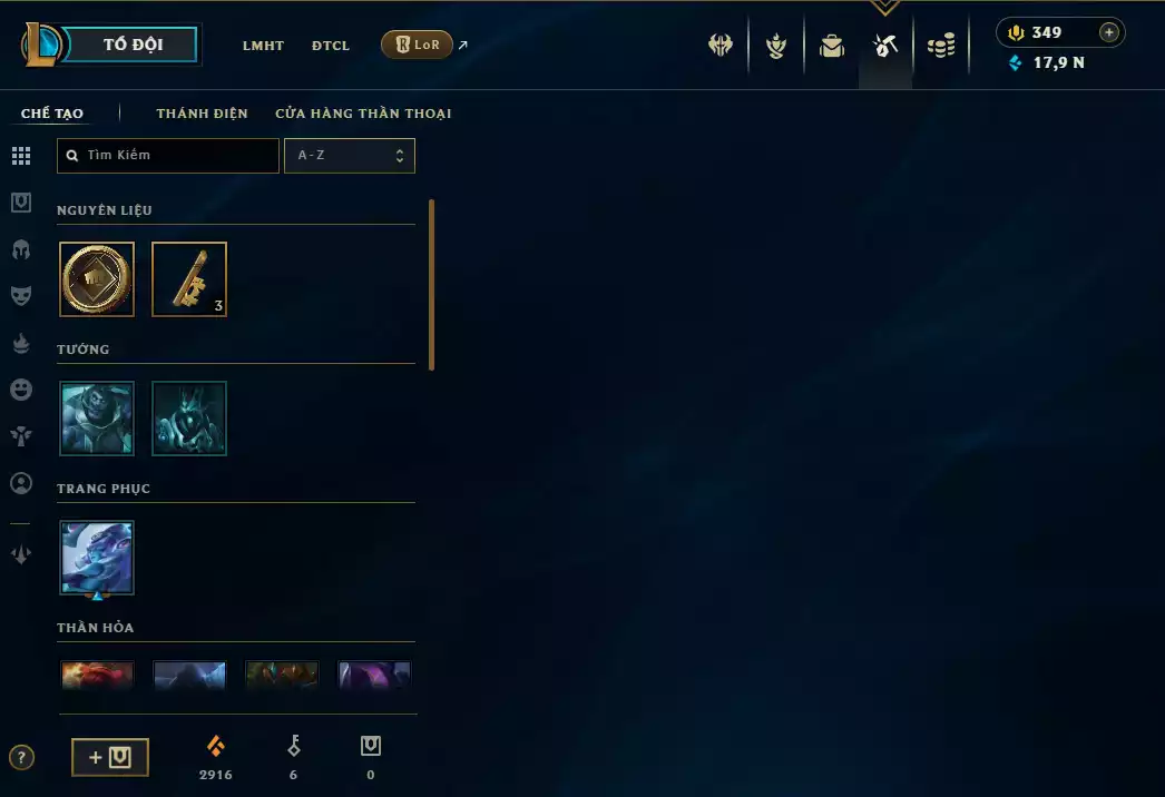 Ảnh Acc Vip Main Thresh 800k Thông Thạo - 19 Hàng Hiệu - Nhiều Skin Đẹp + Khung - 5 Biểu Cảm Cao Thủ - 335 Đa Sắc - TFT Nhiều