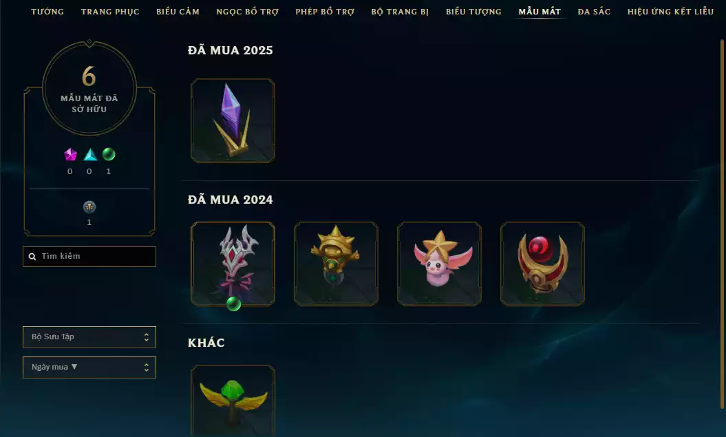 Ảnh Tài Khoản Chưa Rank Elo Cao Kim Cương - Skin Đẹp