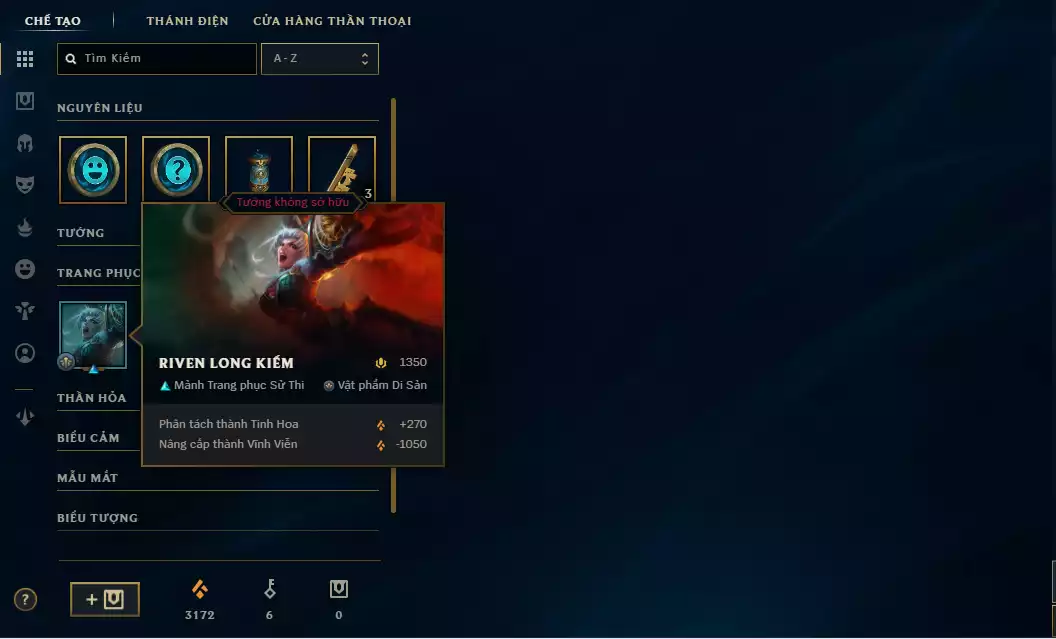 Ảnh Tài Khoản Chưa Rank Elo Cao Kim Cương - Skin Đẹp