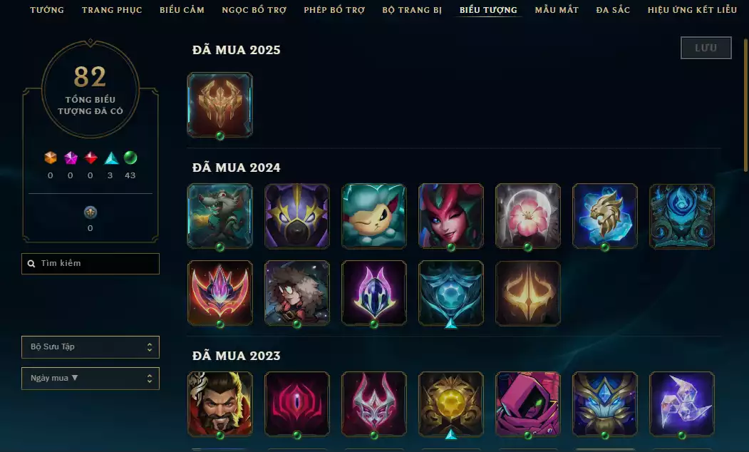 Ảnh Main Nữ Nhiều Skin Đẹp + Đa Sắc - Nhiều Skin Hiếm - Riot k9 nasus - TFT Pengu Coslay Ys Tím