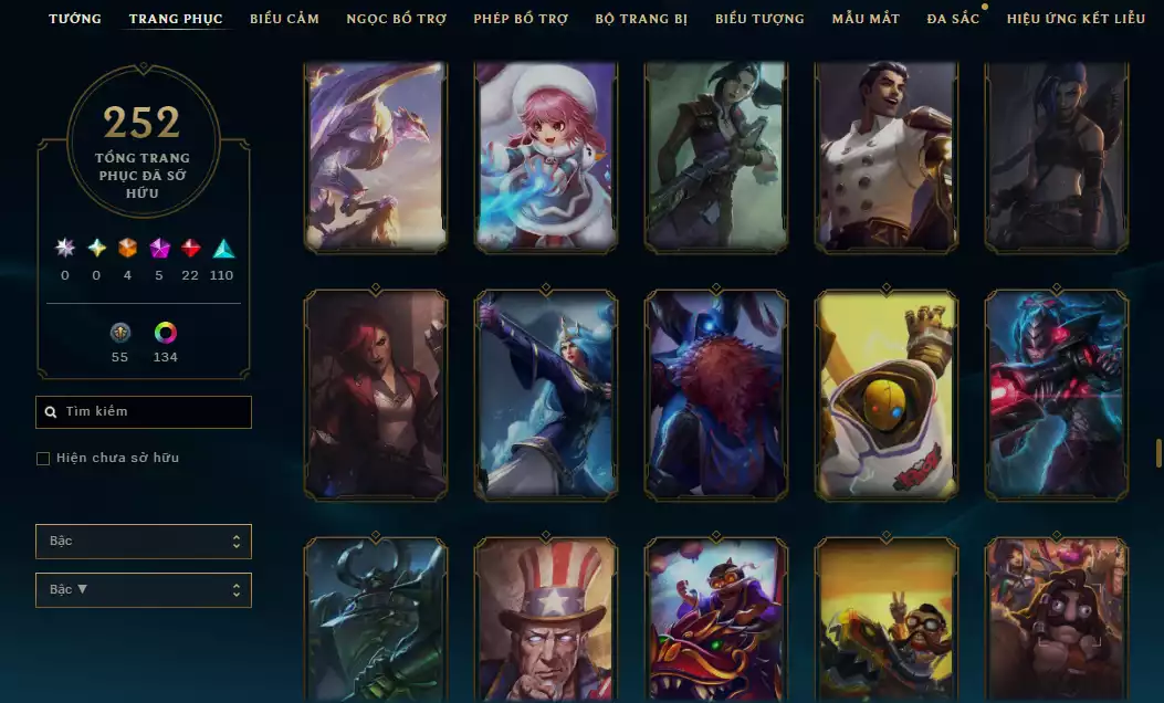 Ảnh Rank Elo Cao - Nhiều Skin Đẹp - Leona Tinh Thể Pha Lê - TFT dư 160 Kỉ Vật Kho Báu ( 1 Hàng Hiệu ) - 137 Đa Sắc
