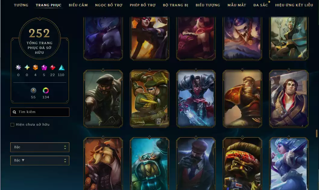 Ảnh Rank Elo Cao - Nhiều Skin Đẹp - Leona Tinh Thể Pha Lê - TFT dư 160 Kỉ Vật Kho Báu ( 1 Hàng Hiệu ) - 137 Đa Sắc
