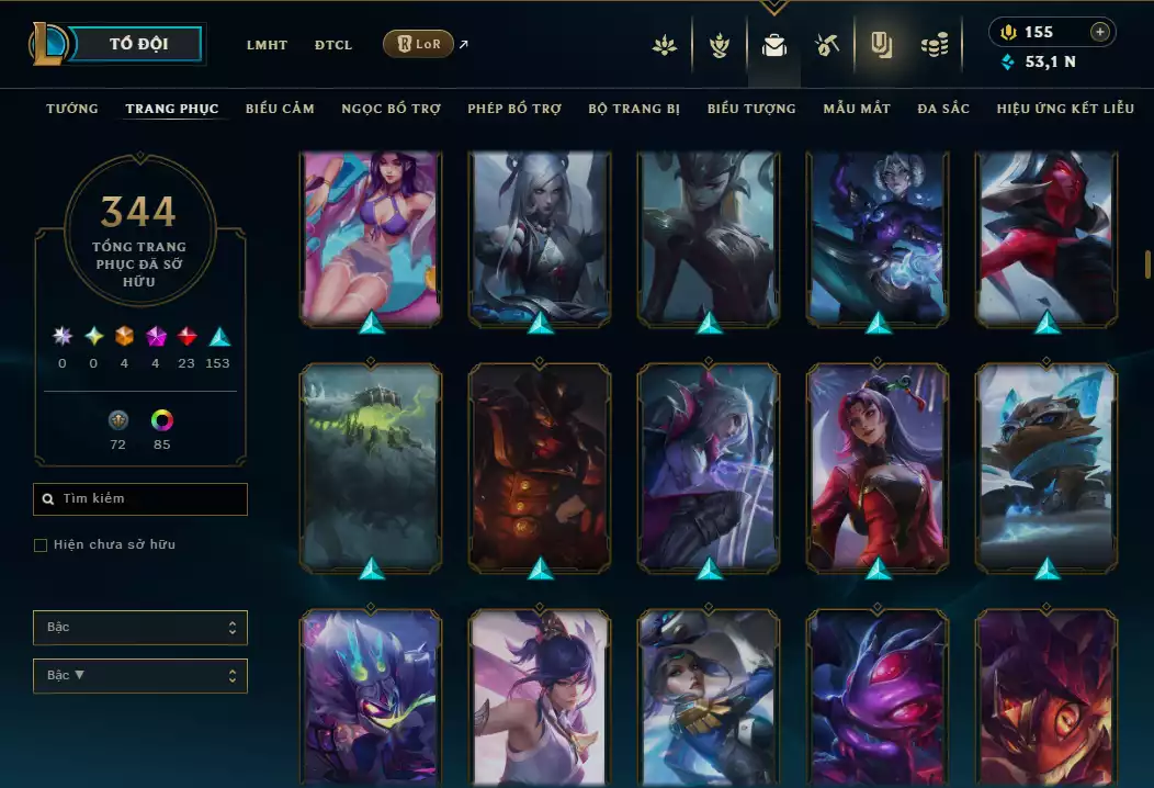 Ảnh ️🤹2 Hàng Hiệu - Nhiều Trang Phục Đẹp Mắt 🎮 - 239 Biểu Cảm - 56 Mẫu Mắt - TFT Dư 4k2 Pha Lê Xứ Sở
