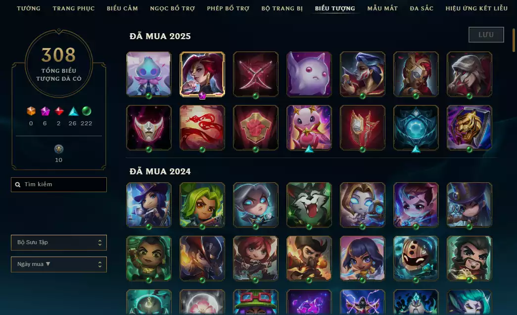 Ảnh ️🤹2 Hàng Hiệu - Nhiều Trang Phục Đẹp Mắt 🎮 - 239 Biểu Cảm - 56 Mẫu Mắt - TFT Dư 4k2 Pha Lê Xứ Sở