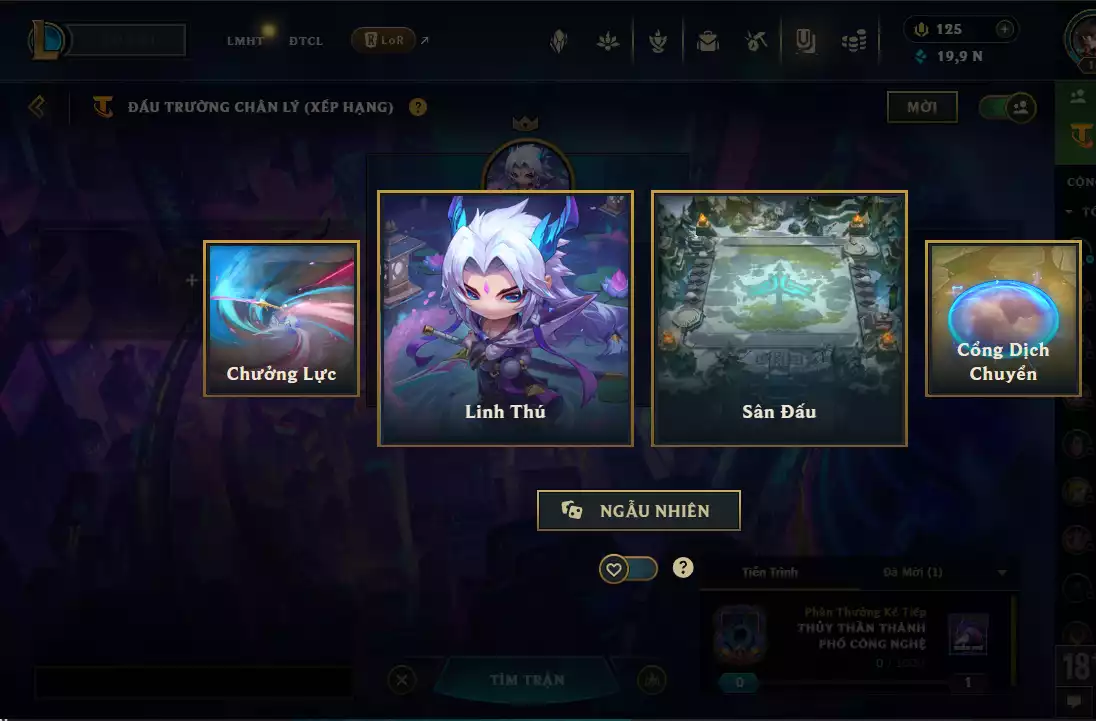 Yone Tà Ảnh Song Kiếm Tị Nị Tím 💜 Ezreal Tí nị Thường  + Chưởng Lực + Nhiều Pet Khác , Sàn Đấu
