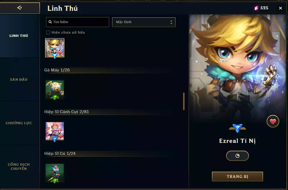 Ảnh Yone Tà Ảnh Song Kiếm Tị Nị Tím 💜 Ezreal Tí nị Thường  + Chưởng Lực + Nhiều Pet Khác , Sàn Đấu