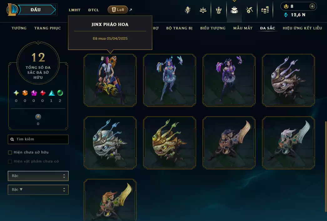 Ảnh ( 5 HH) 3 Pet Tím ( IRELIA + LUX + WARWICK) -  3 Tí Nị Thường (Jinx Yone AShe ) + Poro Coslay Yone + Shiro  Kuro Cao Bồi - Nhiều Pet Khác + Nhiều Chưởng Lực + Sàn Đấu + Cổng Dịch Chuyển