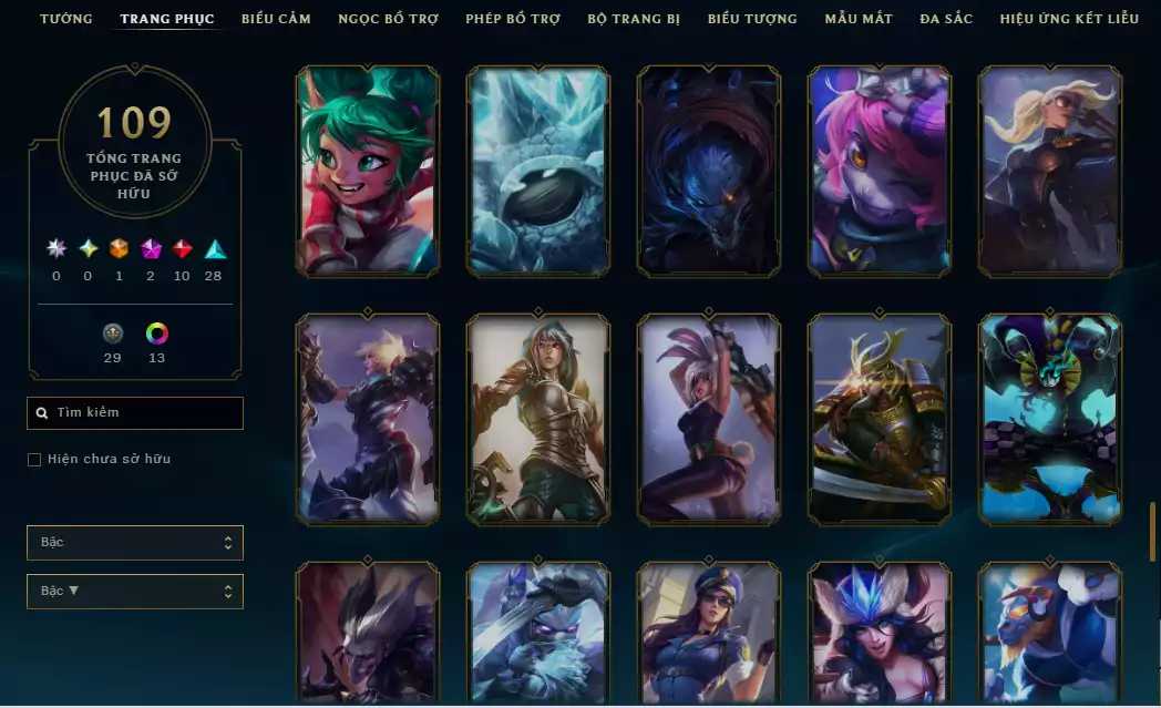 Ảnh Tài Khoản Cổ - Main Quốc Dân - Riven QQ 2012 - Skin Vinh Quang - Nhiều Skin Đẹp