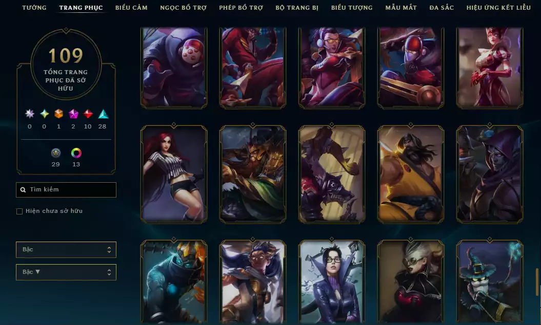 Ảnh Tài Khoản Cổ - Main Quốc Dân - Riven QQ 2012 - Skin Vinh Quang - Nhiều Skin Đẹp