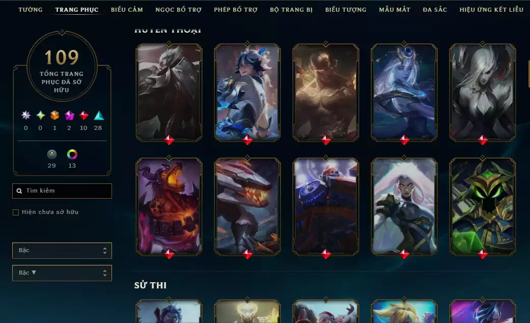 Ảnh Tài Khoản Cổ - Main Quốc Dân - Riven QQ 2012 - Skin Vinh Quang - Nhiều Skin Đẹp