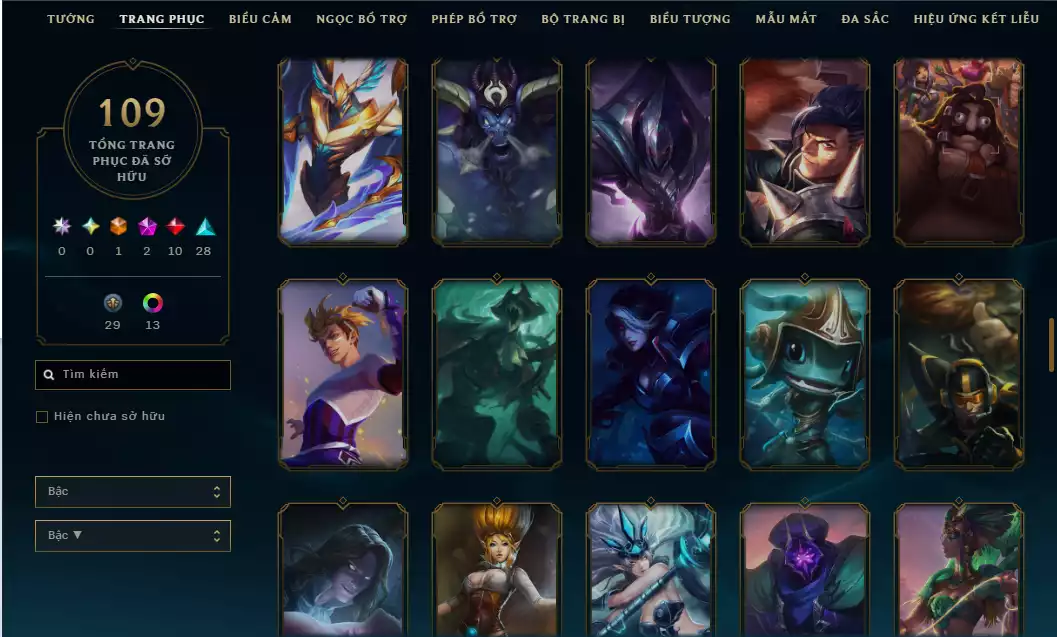 Ảnh Tài Khoản Cổ - Main Quốc Dân - Riven QQ 2012 - Skin Vinh Quang - Nhiều Skin Đẹp