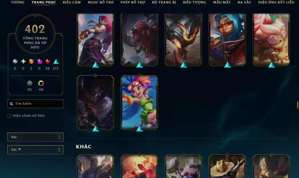 Ảnh ( Khách Đã Góp )( 4 Hàng Hiệu - 540 Mảnh Kỉ Vật Kho Báu )Main ADC ☄️ 515k Thông Thạo Kaisa - ( Skin Cổ Riven QQ 2012 - Riot Nasus k9..)
