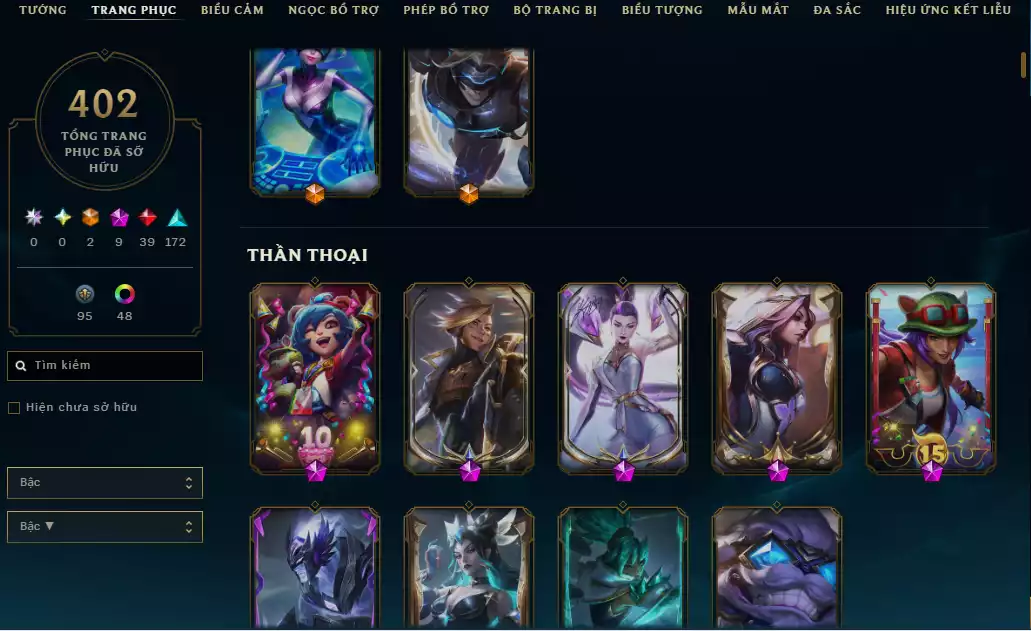 Ảnh ( Khách Đã Góp )( 4 Hàng Hiệu - 540 Mảnh Kỉ Vật Kho Báu )Main ADC ☄️ 515k Thông Thạo Kaisa - ( Skin Cổ Riven QQ 2012 - Riot Nasus k9..)