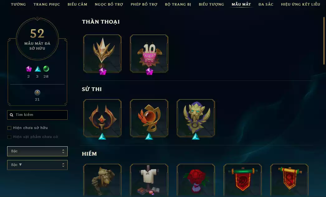 Ảnh ( Khách Đã Góp )( 4 Hàng Hiệu - 540 Mảnh Kỉ Vật Kho Báu )Main ADC ☄️ 515k Thông Thạo Kaisa - ( Skin Cổ Riven QQ 2012 - Riot Nasus k9..)