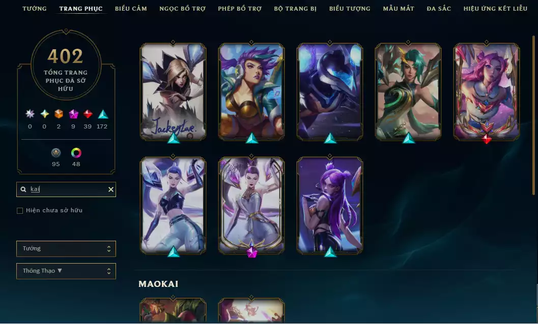 Ảnh ( Khách Đã Góp )( 4 Hàng Hiệu - 540 Mảnh Kỉ Vật Kho Báu )Main ADC ☄️ 515k Thông Thạo Kaisa - ( Skin Cổ Riven QQ 2012 - Riot Nasus k9..)