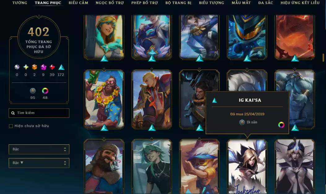 Ảnh ( Khách Đã Góp )( 4 Hàng Hiệu - 540 Mảnh Kỉ Vật Kho Báu )Main ADC ☄️ 515k Thông Thạo Kaisa - ( Skin Cổ Riven QQ 2012 - Riot Nasus k9..)