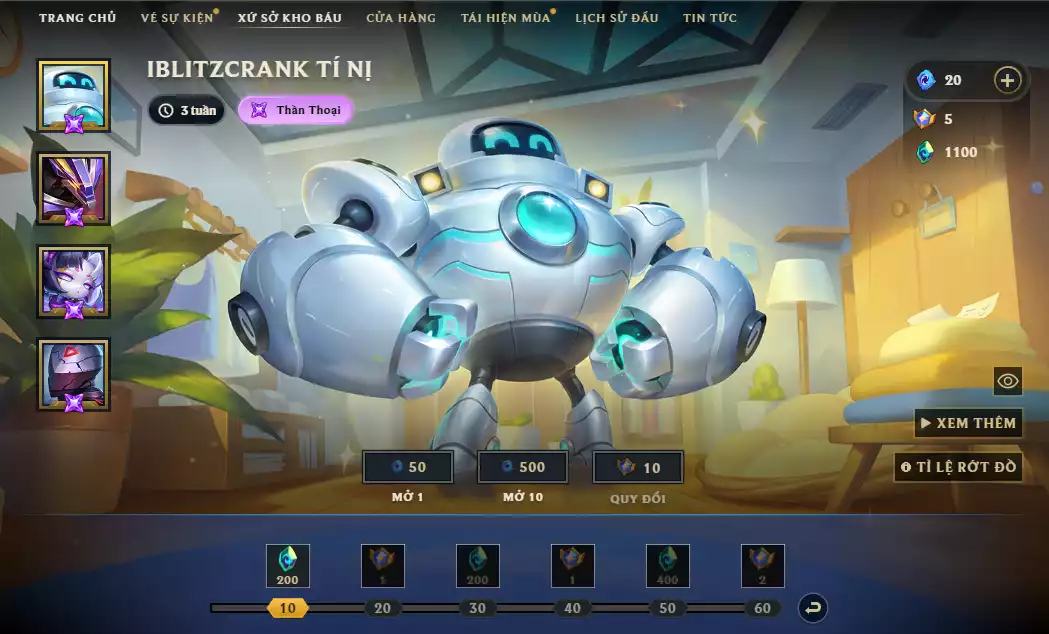 Ảnh Main Quốc Dân - TFT Morgana Tí Nị + Poro Coslay Yone - Nhiều Pet Khác + Chưởng Lực Tím - Nhiều Trang Phục Đẹp Mắt - 5 Huy Hiệu