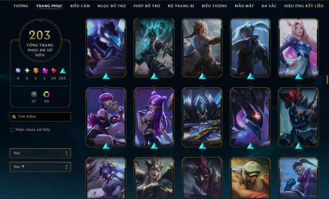 Ảnh TFT ComBo Ezreal Tí Nị Tím + Chưởng Lực - Đa Sắc Đẹp - Main LeeSin Nhiều Trang Phục