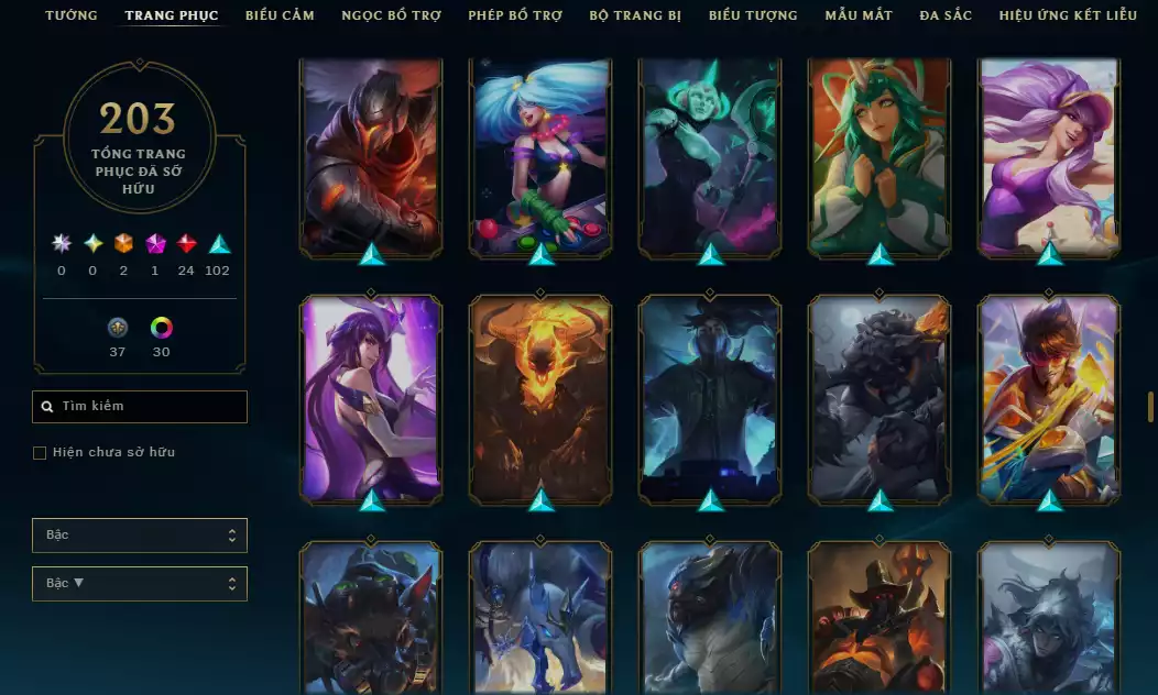 Ảnh TFT ComBo Ezreal Tí Nị Tím + Chưởng Lực - Đa Sắc Đẹp - Main LeeSin Nhiều Trang Phục