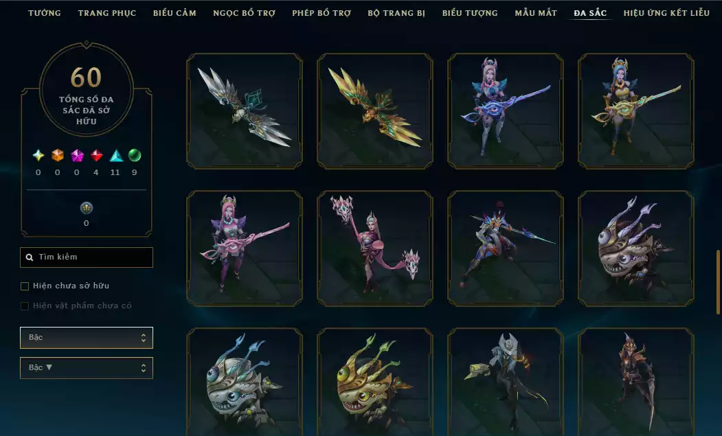 Ảnh ( 5 Hàng Hiệu Ekko - Kaisa - qiyana - soraka - everlyn  ) Nhiều Trang Phục Đẹp Khác + TFT Pet Tím Sona Cổ Cầm Tí Nị