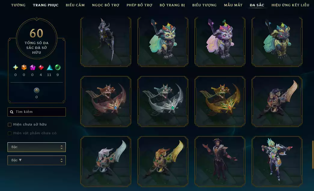 Ảnh ( 5 Hàng Hiệu Ekko - Kaisa - qiyana - soraka - everlyn  ) Nhiều Trang Phục Đẹp Khác + TFT Pet Tím Sona Cổ Cầm Tí Nị