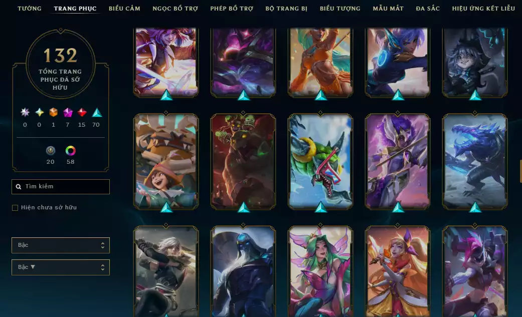 Ảnh ( 5 Hàng Hiệu Ekko - Kaisa - qiyana - soraka - everlyn  ) Nhiều Trang Phục Đẹp Khác + TFT Pet Tím Sona Cổ Cầm Tí Nị