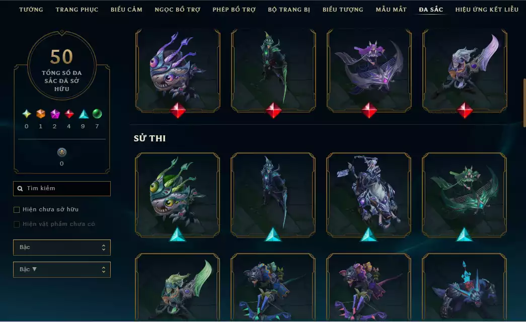 Ảnh Main Top - Nhiều Skin Mới Ra Mắt - (4 Hàng Hiệu - Yone , Miss4tun , K`Sante,Zed - Ahri Suối Nước Nóng - Biểu Tượng/ Biểu Cảm ( Đại Cao Thủ , Cao Thủ , Cao Thủ DTCl ) - TFT AKali Tím + Ashe Tí Nị Thường
