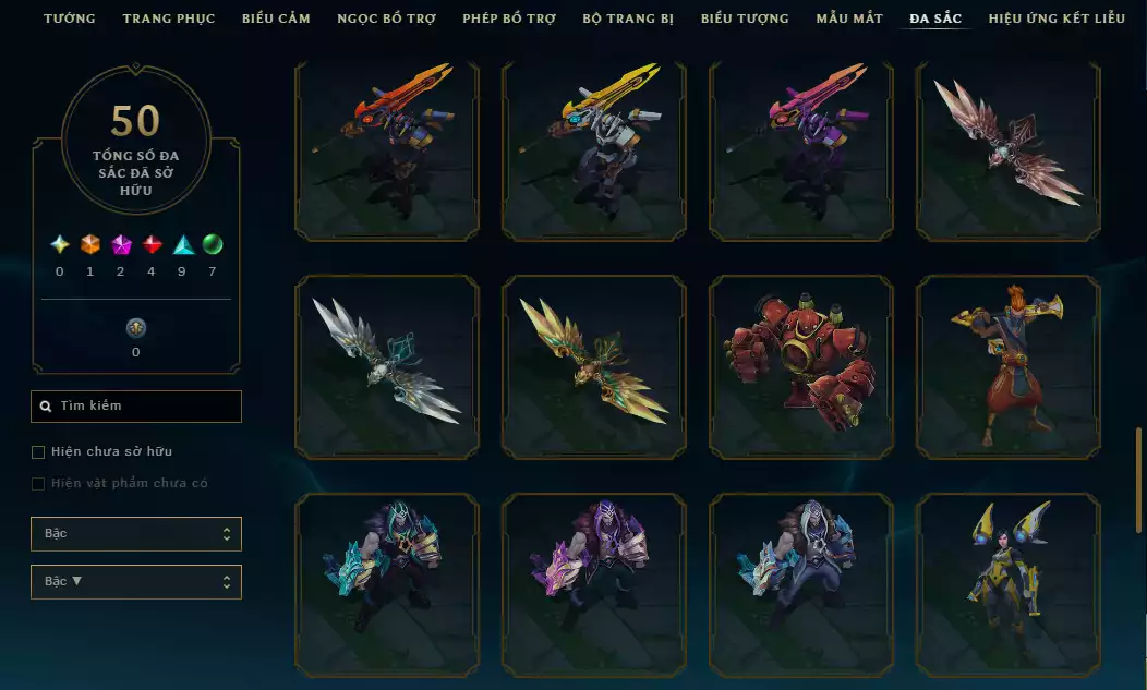 Ảnh Main Top - Nhiều Skin Mới Ra Mắt - (4 Hàng Hiệu - Yone , Miss4tun , K`Sante,Zed - Ahri Suối Nước Nóng - Biểu Tượng/ Biểu Cảm ( Đại Cao Thủ , Cao Thủ , Cao Thủ DTCl ) - TFT AKali Tím + Ashe Tí Nị Thường