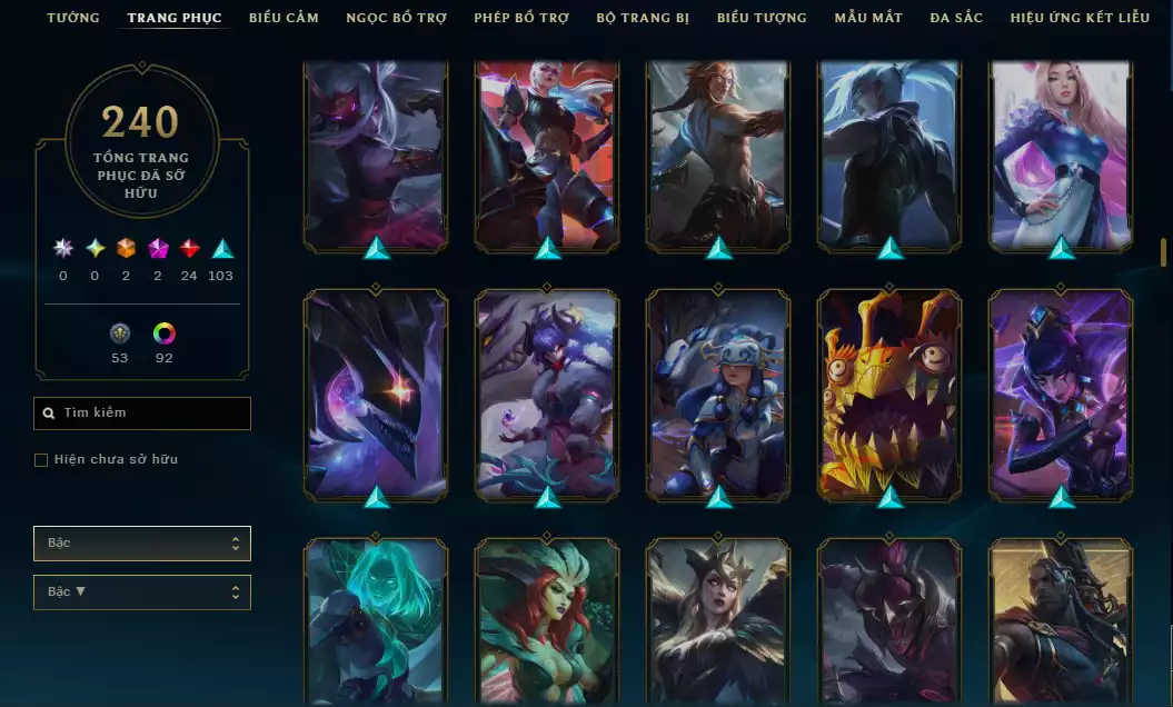 Ảnh Main Mid Leblanc + 9 trang phục - Nhiều Trang phục Đẹp mắt - Rank Elo Cao