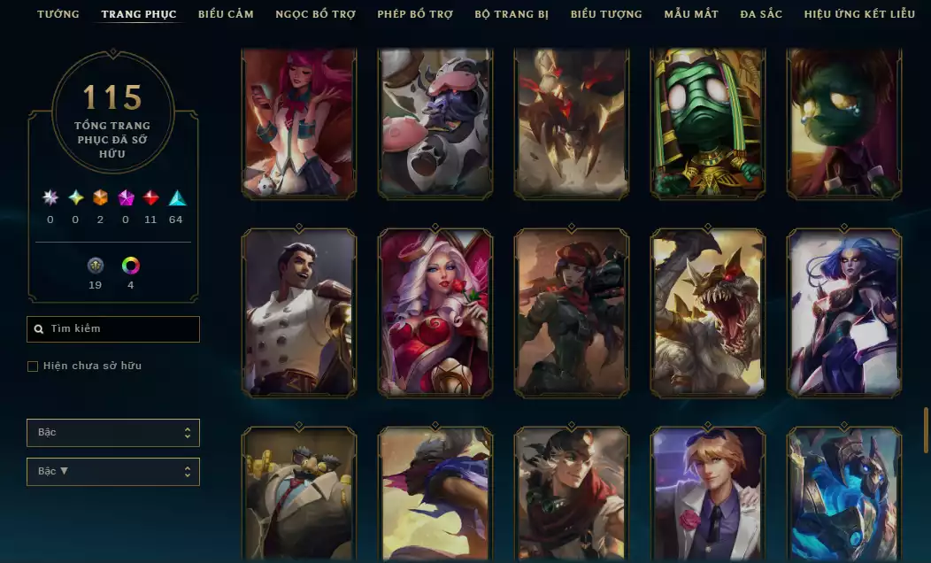 Ảnh Acc Unrank - Main Top - Nhiều Trang Phục Top - TFT YaSuo Long Kiếm Tí Nị Tím 💜