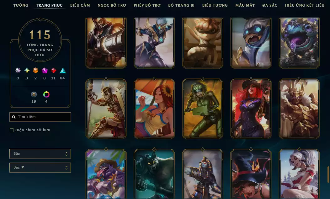 Ảnh Acc Unrank - Main Top - Nhiều Trang Phục Top - TFT YaSuo Long Kiếm Tí Nị Tím 💜