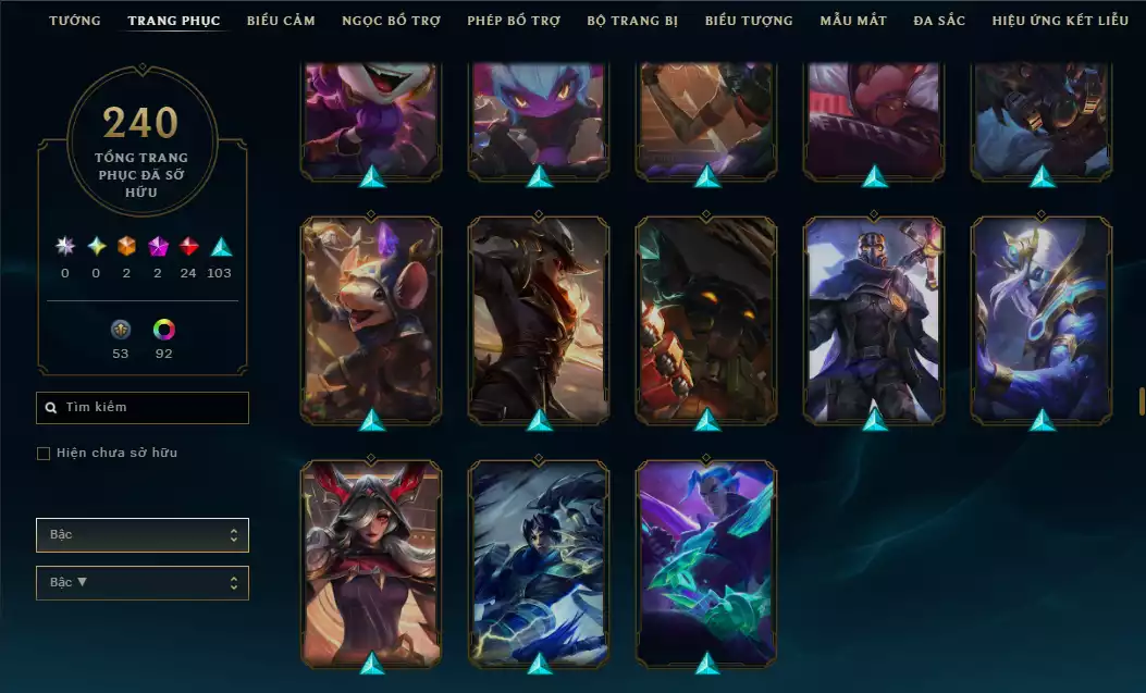 Ảnh Main Mid Leblanc + 9 trang phục - Nhiều Trang phục Đẹp mắt - Rank Elo Cao