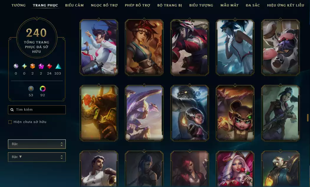 Ảnh Main Mid Leblanc + 9 trang phục - Nhiều Trang phục Đẹp mắt - Rank Elo Cao