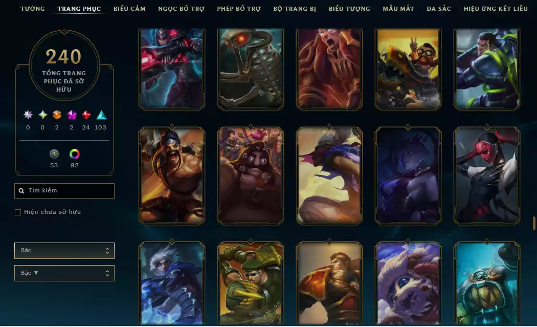 Ảnh Main Mid Leblanc + 9 trang phục - Nhiều Trang phục Đẹp mắt - Rank Elo Cao