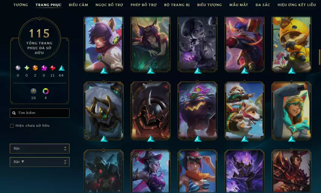 Ảnh Acc Unrank - Main Top - Nhiều Trang Phục Top - TFT YaSuo Long Kiếm Tí Nị Tím 💜