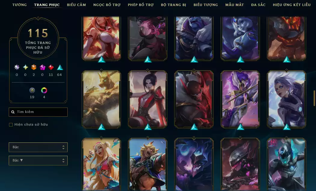 Ảnh Acc Unrank - Main Top - Nhiều Trang Phục Top - TFT YaSuo Long Kiếm Tí Nị Tím 💜