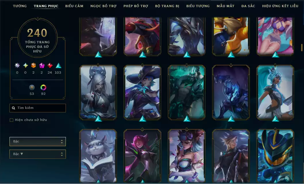 Ảnh Main Mid Leblanc + 9 trang phục - Nhiều Trang phục Đẹp mắt - Rank Elo Cao